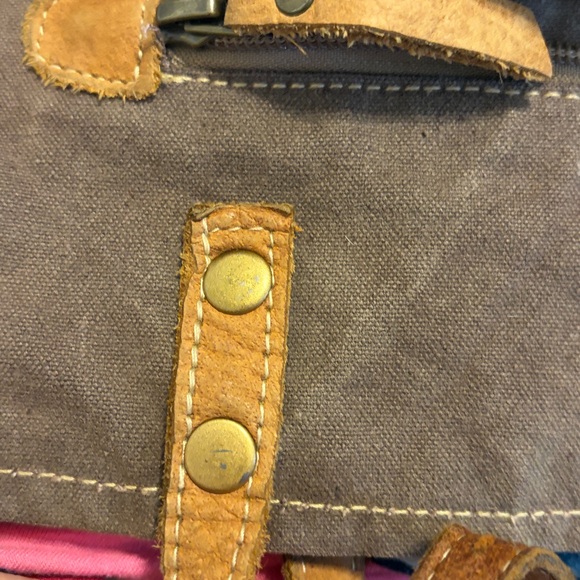 Myra Bag Cotton & Cowhide Tote bag - Picture 8 of 13